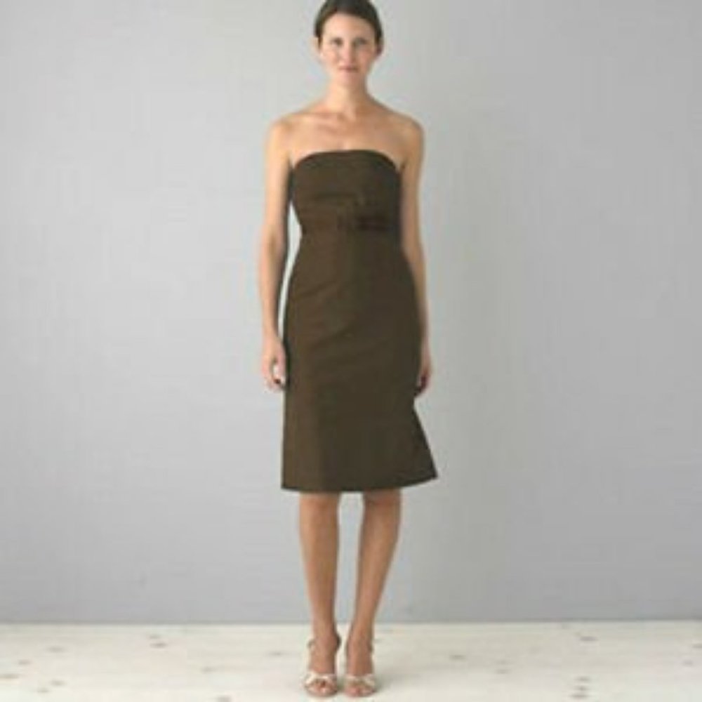 J. Crew Emma Silk Faille Dress Size 8